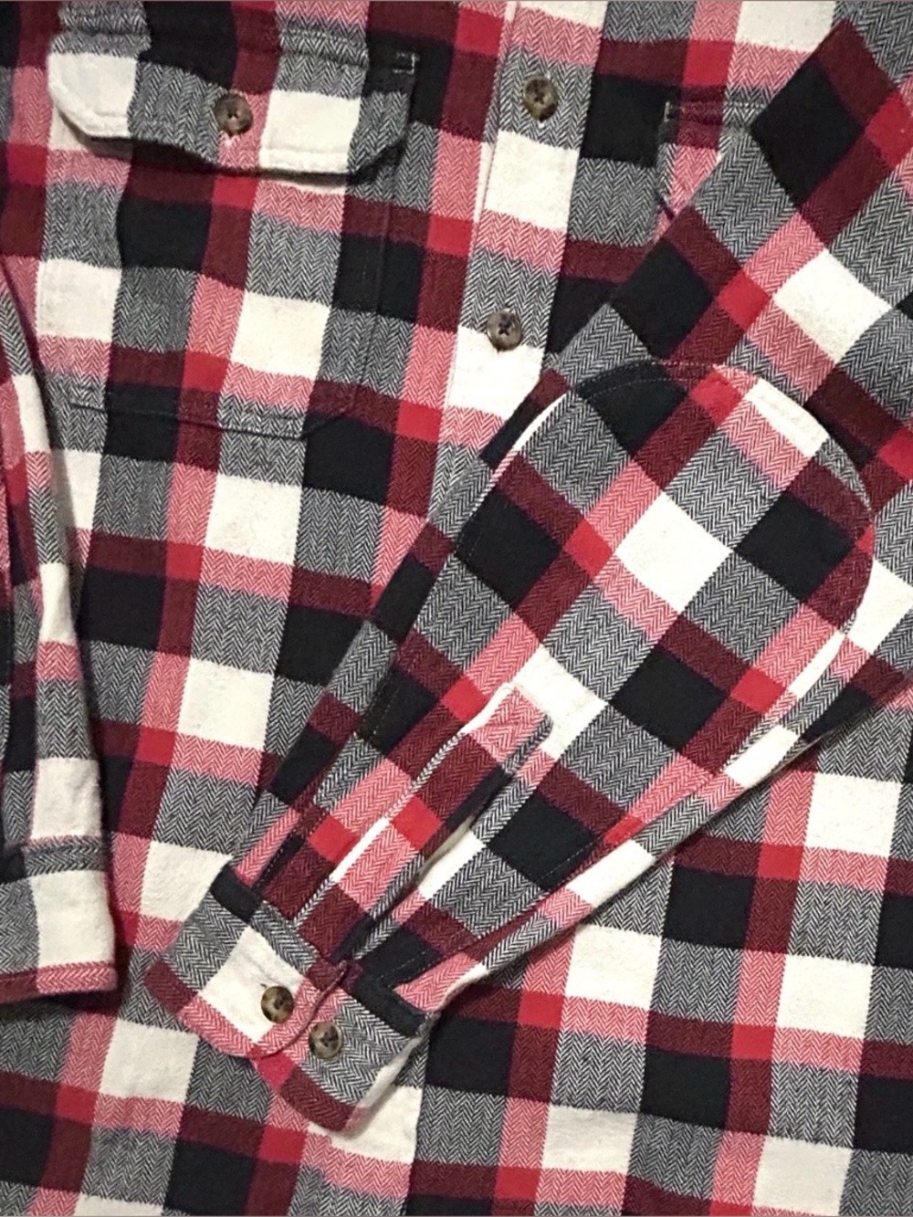 VTG Woolrich Men’s Classic Flannel Buffalo Plaid 100% Cotton Shirt L - Picture 5 of 11